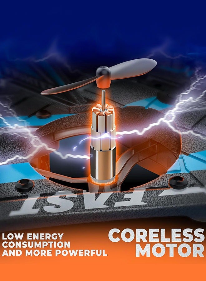 Eworld Remote Control Fighter Plane Drone with Gravity Sensor, 2.4GHz Four-Axis Drone for Aerial Photography and Stunts, Remote-Controlled Combat Aircraft with Gesture Control Watch for Ages 14+ - Image 2