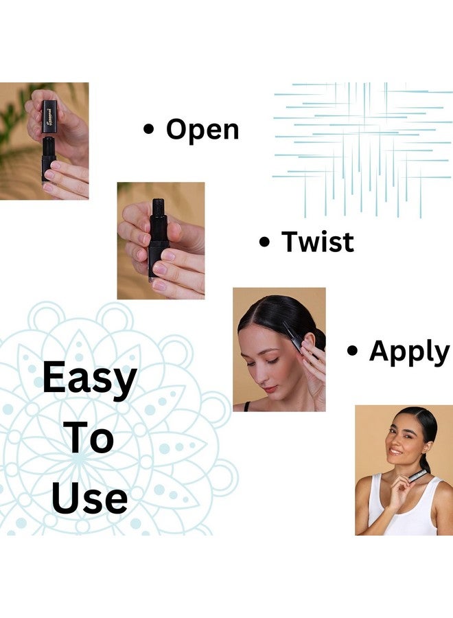 ECOSENSE Hair Colour Stick - Brown | Temporary Hair Colour Stick | Root Touch Up for Grey Hair | Instant Hair Colour for Grey Hair | Easy-to-Use Hair Colour Stick | Quick & Mess-Free Hair - 4gm - Image 4