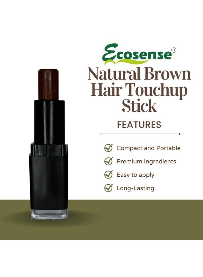 ECOSENSE Hair Colour Stick - Brown | Temporary Hair Colour Stick | Root Touch Up for Grey Hair | Instant Hair Colour for Grey Hair | Easy-to-Use Hair Colour Stick | Quick & Mess-Free Hair - 4gm - Image 5