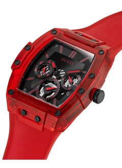 GUESS Men's Analog Round Shape Silicone Wrist Watch GW0203G5 - 43 Mm  - Image 2