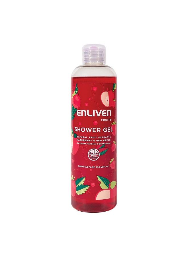 ENLIVEN Fruit Extracts Shower Gel Raspberry & Red Apple 500Ml - Image 2