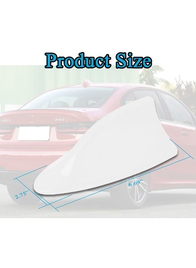 ASUBHA Car Shark Fin Antenna Cover, Stylish Shark Antenna for Car Decorations, Waterproof Antenna Cover Replacement Automotive Exterior Accessories for Signal Stabilization - Image 2