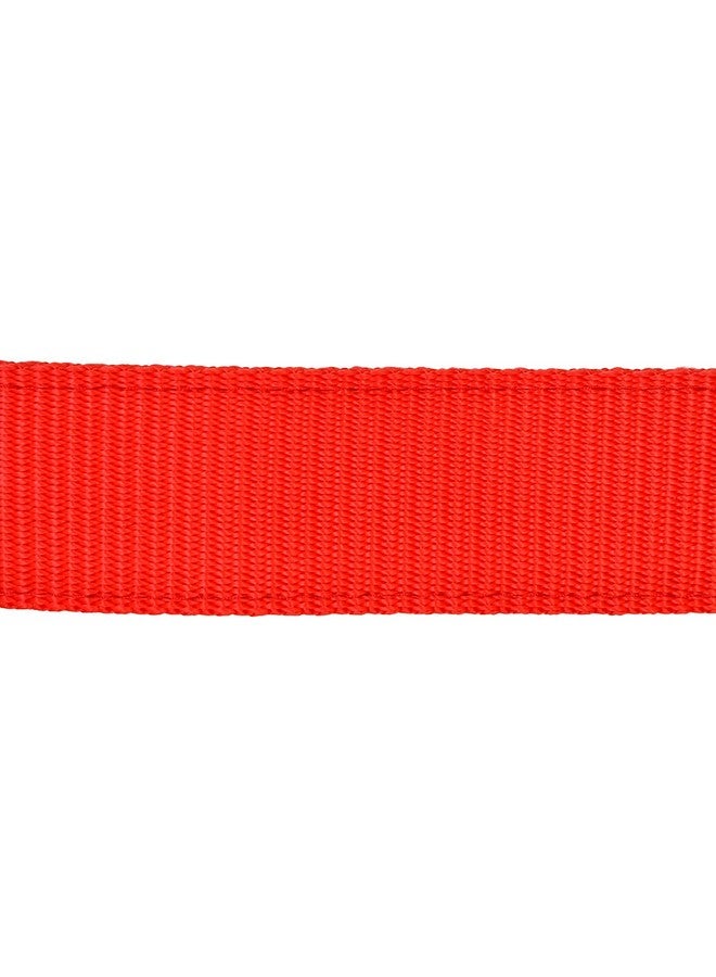 Adjustable Dogs Leash Collar Perfect For Daily Walking Running Training - Medium- Nylon, Red - Image 3