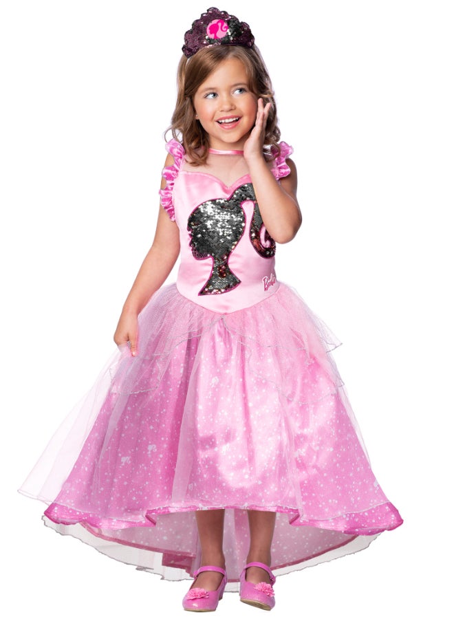 Rubies زي باربي الأميرة للفتيات - حجم الطفل الكبير (7-8 سنوات) - Image 1