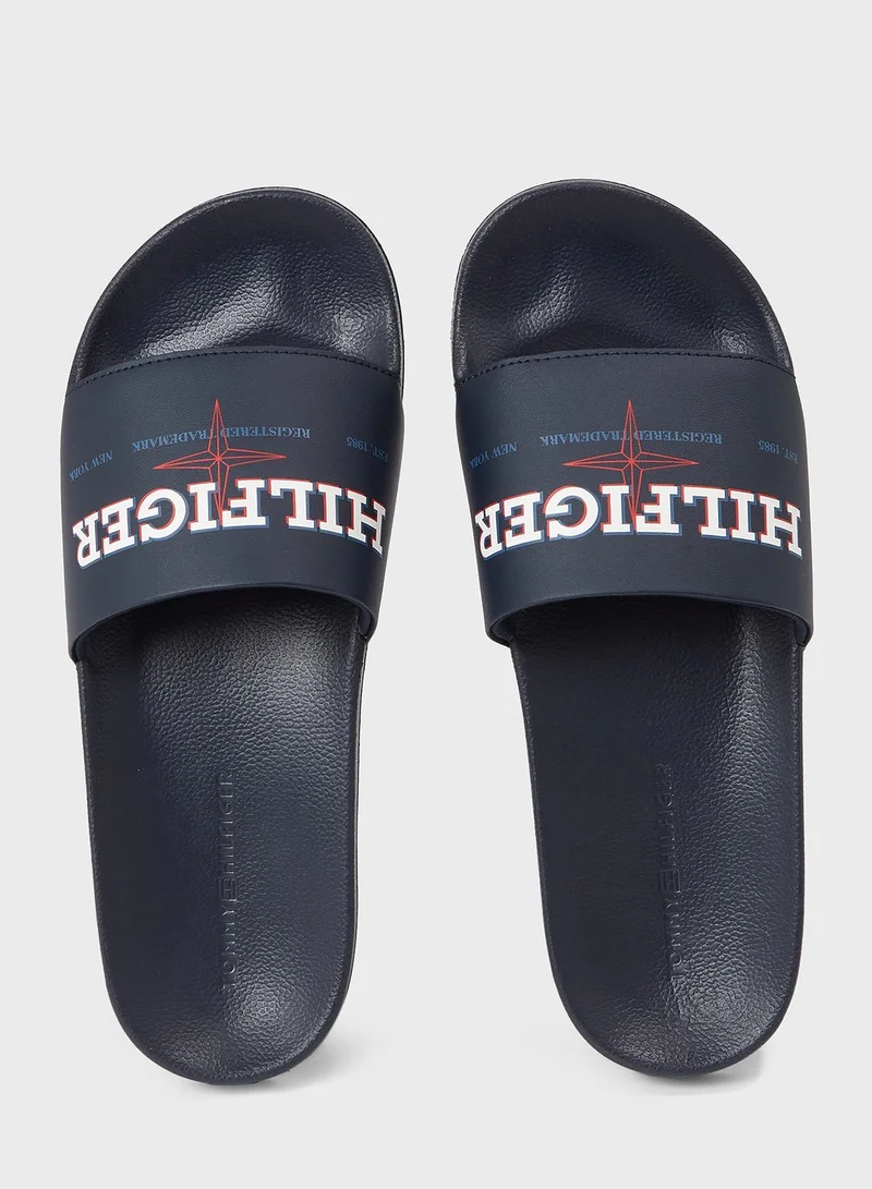 TOMMY HILFIGER Logo Print Flip Flop