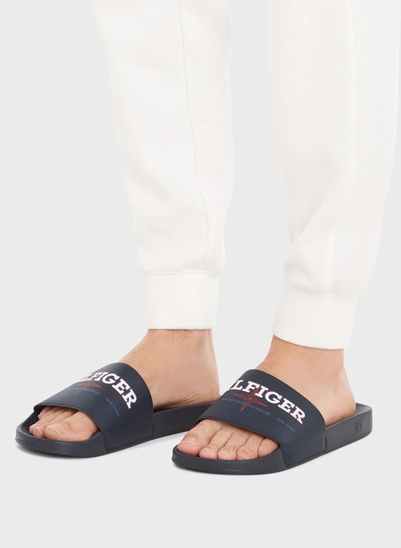 TOMMY HILFIGER Logo Print Flip Flop