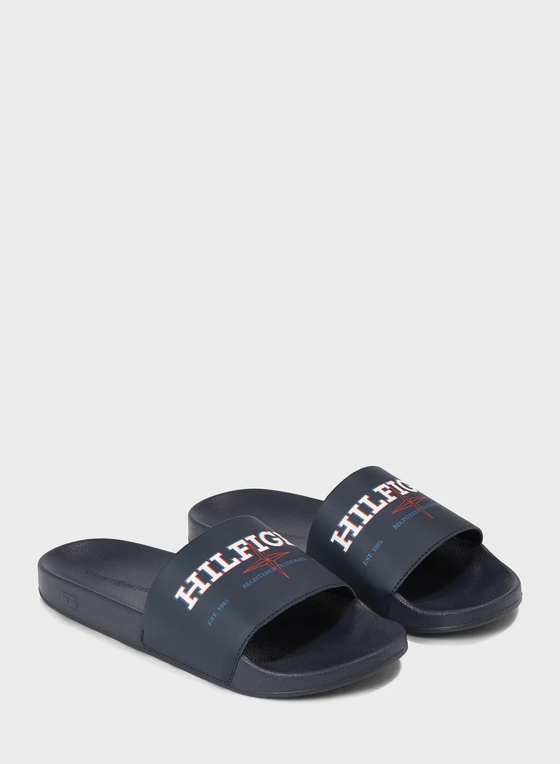 TOMMY HILFIGER Logo Print Flip Flop