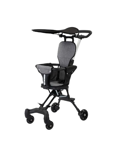 Folding stroller with umbrella and seat belt - lightweight and modern design