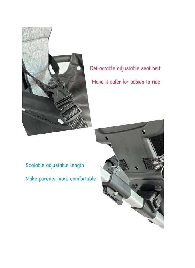 Generic - Folding stroller with umbrella and seat belt - lightweight and modern design - Image 1