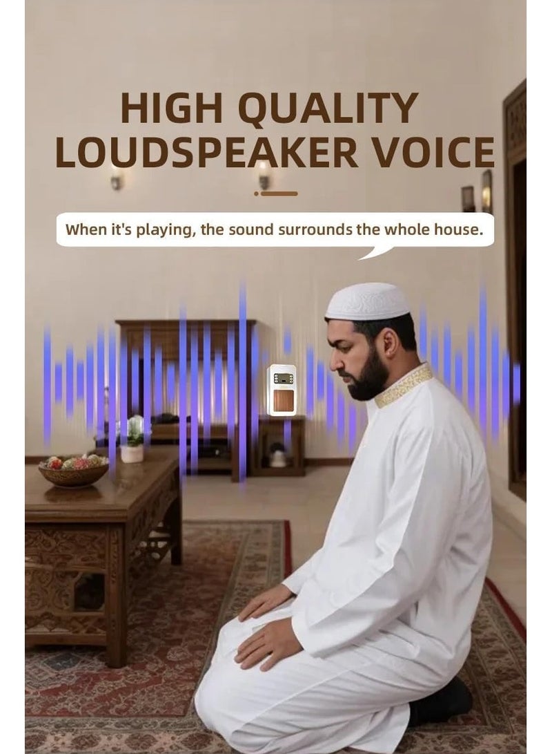 Quran Speaker with Wireless Remote Control – Clear Voice MP3 Player, Repeat Function. Wall Mounted, 8GB TF Card, Perfect for Learning & Spiritual Enhancement - Image 3