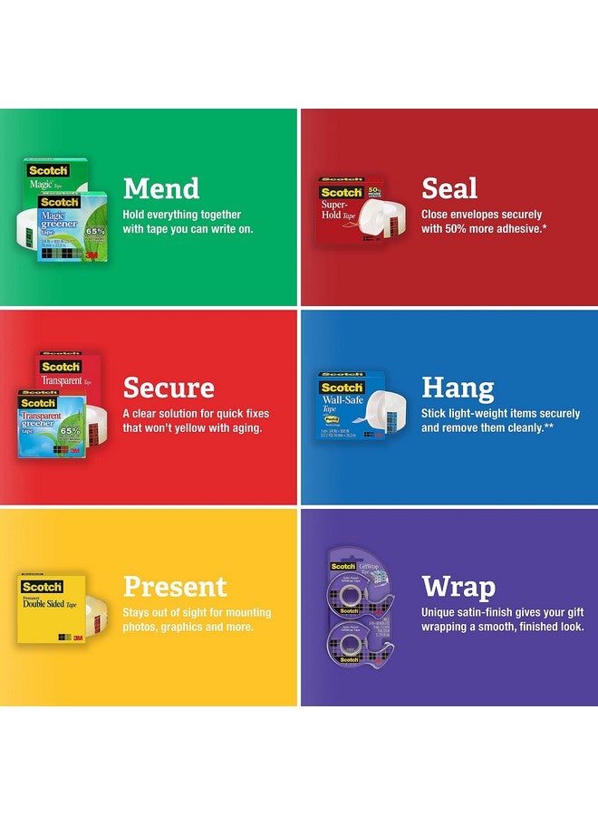 Scotch  Gift Wrap Tape With Dispenser, 3/4 X 23.61 Yds. - Image 2