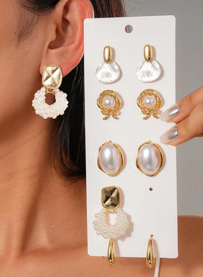 تايك تو Set of 5 - Assorted Embellished Earrings