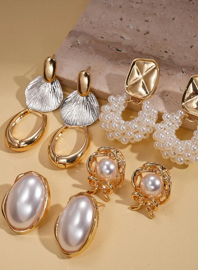 تايك تو Set of 5 - Assorted Embellished Earrings