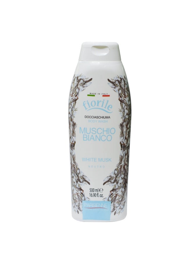 Fiorile Body Wash White Musk 500ML | Nourishing & Moisturizing Shower Gel | Maintain Soft & Smooth Skin | Daily Use Body Cleanser - Image 1