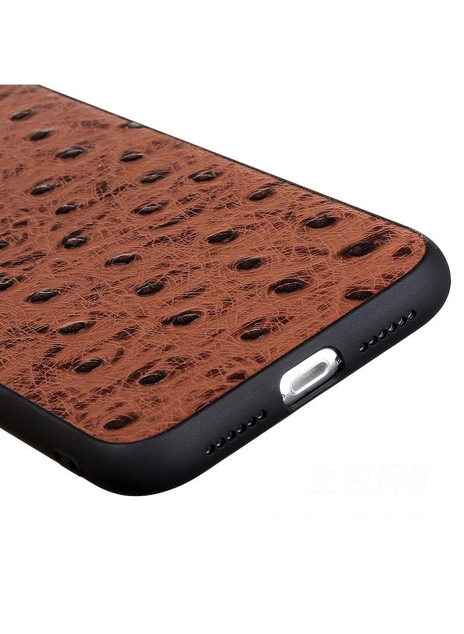 اس-توب جراب لهاتف iPhone 11 مصنوع من جلد النعام الأصلي وغطاء واقٍ - Image 4