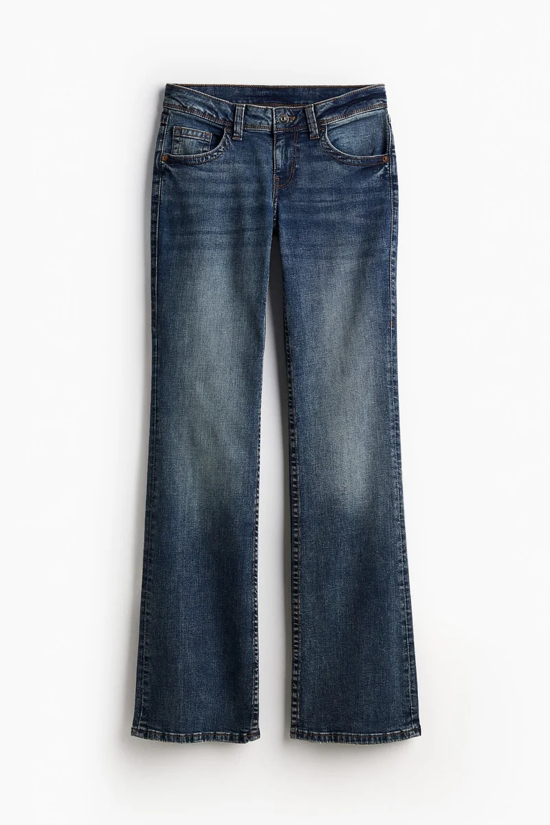 اتش اند ام جينز بقصة حافة واسعة وخصر منخفض