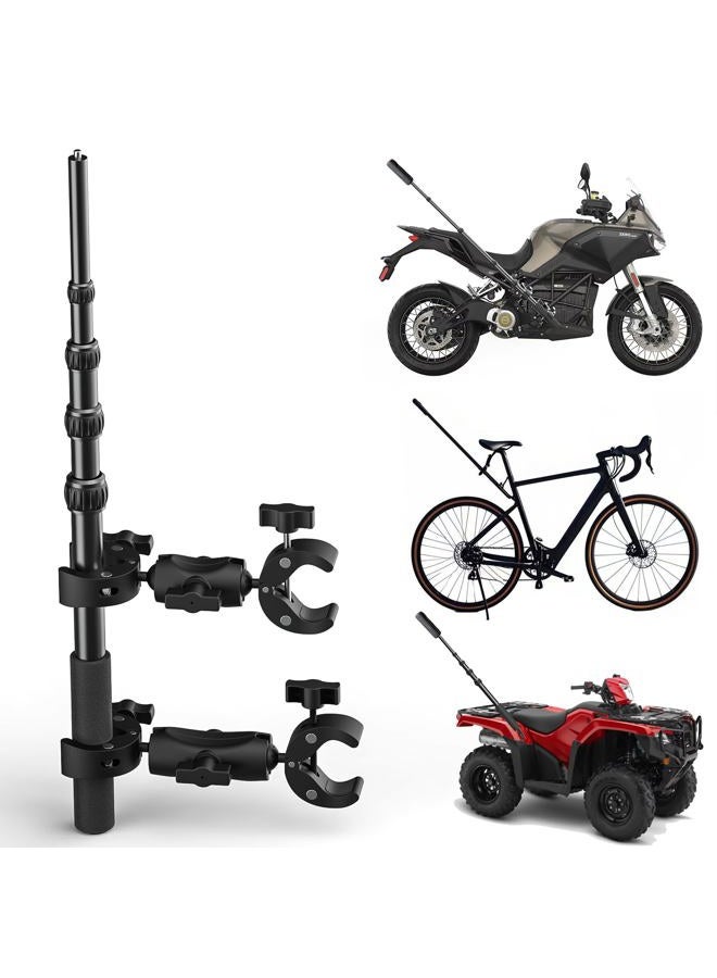Chatbrid Motorcycle Camera Mount for Insta360 X5 X4 - Bike Handlebar Clamp with 59" Extendable Selfie Stick - Universal Fit for Insta360 X3/X2/ONE RS & GoPro Accessories - Image 1