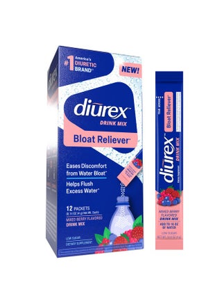 Diurex Drink Mix - Diuretic Supplement - Mixed Berry Flavor - Bloat Relief with Diurex Proprietary Bloat-Relieving Blend - Single Serve - 12 Pack - pzsku/ZC93CFD4E581AEE2C80D7Z/45/1750326608/ee810dde-3160-447d-868a-a8e4d0f9b040