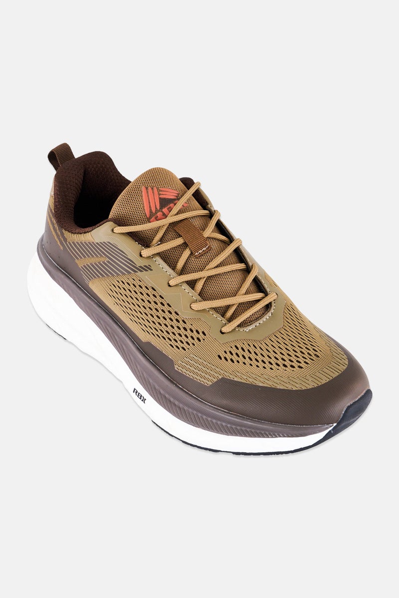 RBX Men Lace Up Training Shoes, Dark Brown - Image 1