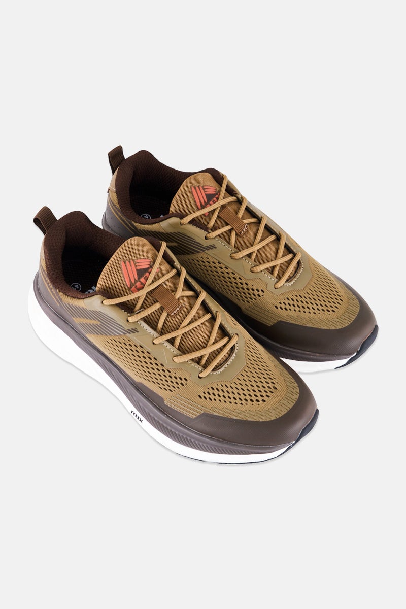 RBX Men Lace Up Training Shoes, Dark Brown - Image 4