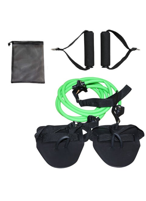 Swimming Landarm Swimming Trainer Paddling Webbed Freestyle Arm Strength Device Shore Device For Adults And Children-Color:Hand-poof Multi-use-green -50 Pounds -3 Meters
