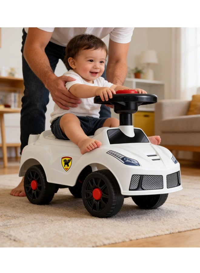 Ride-On Toy Car Sliding Walking Car - Foot-to-Floor Ride-On Toy for Boys & Girls (Ages 1-3 Years Old), Non-Toxic BPA-Free PP Plastic, Anti-Rollover Stable Base, Smooth Silent Wheels, Indoor & Outdoor Sliding Walking Training Toy, Ideal Birthday Gift - Image 4