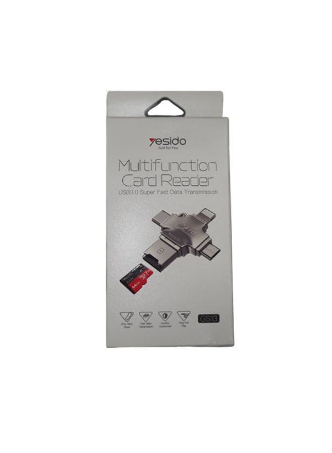 Yesido Yesido GS13 Multi function Card Reader with USB3.0 Super Fast Data Transmission - Image 1