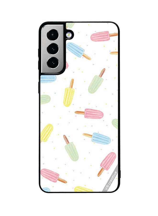 VR CREATIVE Protective Case Cover For Samsung Galaxy S21 FE 5G Ice Cream Design Multicolour - Image 1