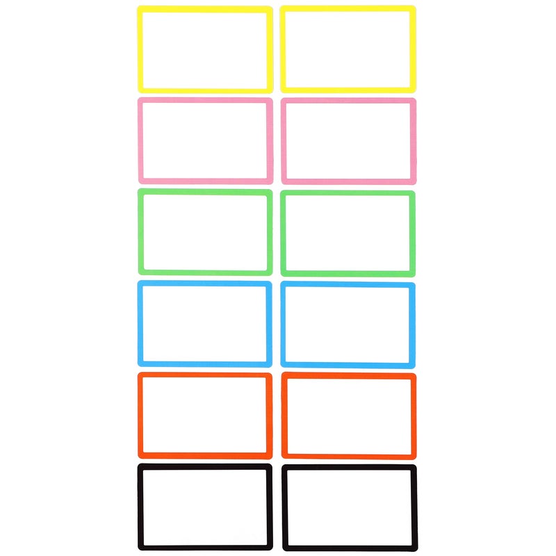 Navy Penguin Dry Erase Magnets Set - 12 Pack - 6x4 in Whiteboard Magnetic Planning Pads Labels - Small White Board Magnet Strips Name Tags for Home, Office and Classroom - Image 2