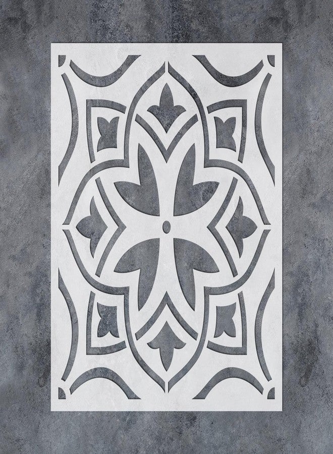 جي جي أس أس ديزاينز قوالب بلاط قابلة لإعادة الاستخدام من GSS Designs، مقاس 12×12 بوصة، قوالب أرضيات كبيرة للطلاء، قوالب جدران للطلاء، قوالب خرسانية لطلاء الفناء، قالب للجدران والأرضيات - Image 1