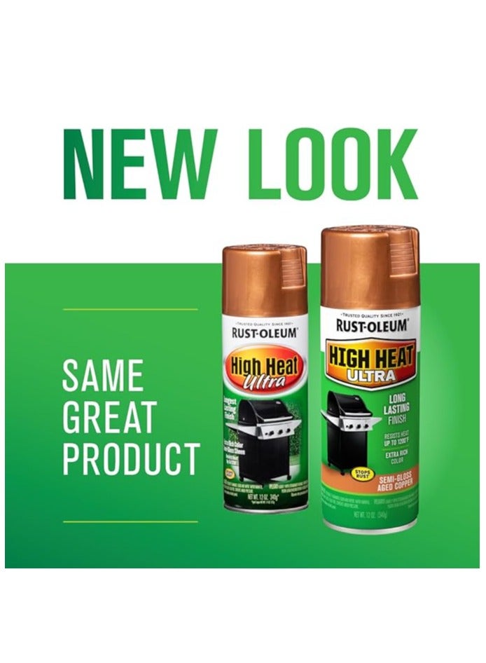 Rust-Oleum High Heat Ultra Enamel Spray, Aged Copper, 12-Oz, 241232