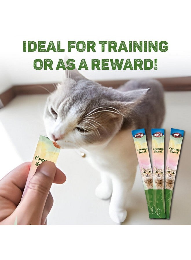 تريكسي مجموعة مكافآت القطط من ساندويتشات التونة الفاخرة ووجبة خفيفة من الدجاج الكريمي، مكافآت غنية بالعناصر الغذائية للقطط، مناسبة لجميع السلالات - (عبوة من قطعتين) - Image 5