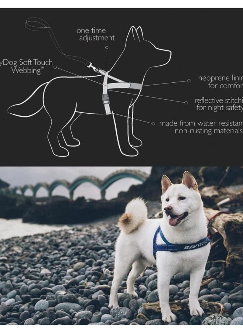 EzyDog EzyDog Premium Quick Fit Adjustable No-Pull Dog Harness Vest with Reflective Stitching - Perfect for Training, Walking, and Control - Padded for Comfort (Medium, Black)  - Image 3