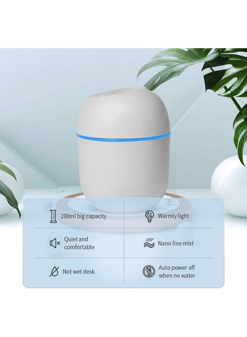 Portable Air Humidifier – 220ml Capacity, USB Powered, 7-Color Night Light, Perfect for Car, Office, and Bedroom - Image 5