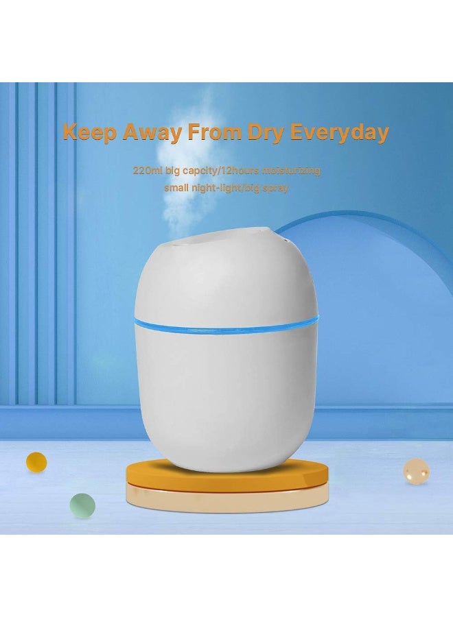 Portable Air Humidifier – 220ml Capacity, USB Powered, 7-Color Night Light, Perfect for Car, Office, and Bedroom - Image 4