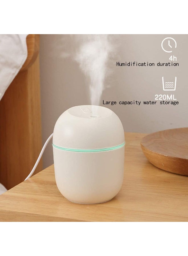 Portable Air Humidifier – 220ml Capacity, USB Powered, 7-Color Night Light, Perfect for Car, Office, and Bedroom - Image 3