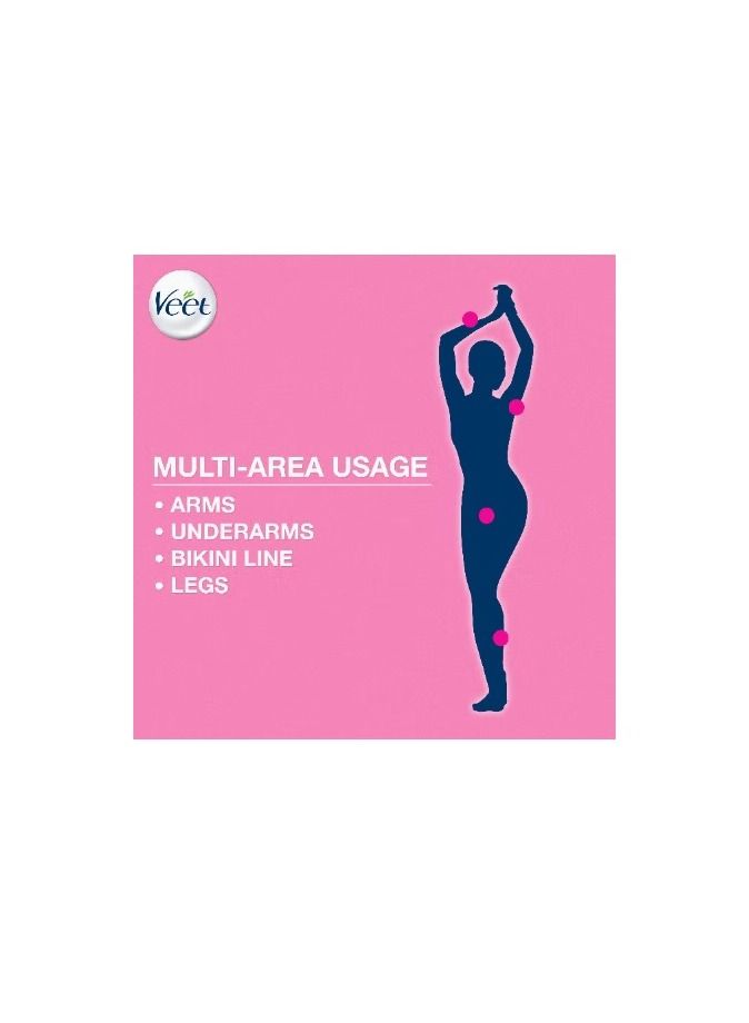 Veet Hair Removal Gel Wax Strips Dry Skin 20 Wax strips - Image 4