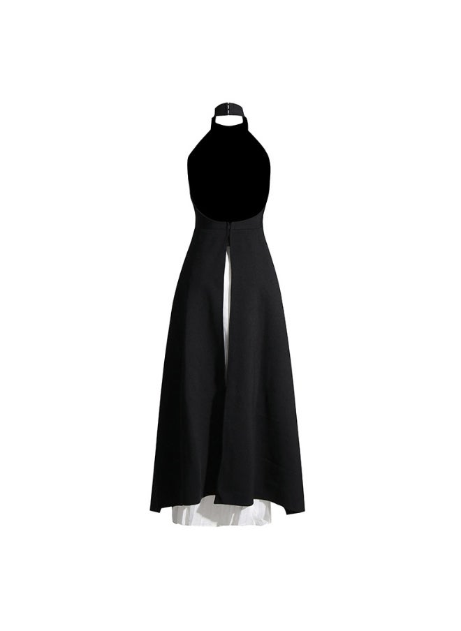 Madam Uniq - Elegant Chic Sleeveless Halter Top and Pleated Skirt Set for Women - Image 1