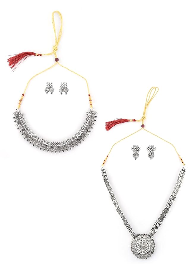 erorex Jewelery Set For Women Silver Zpfk6506 - Image 1