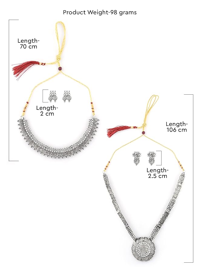 erorex Jewelery Set For Women Silver Zpfk6506 - Image 5