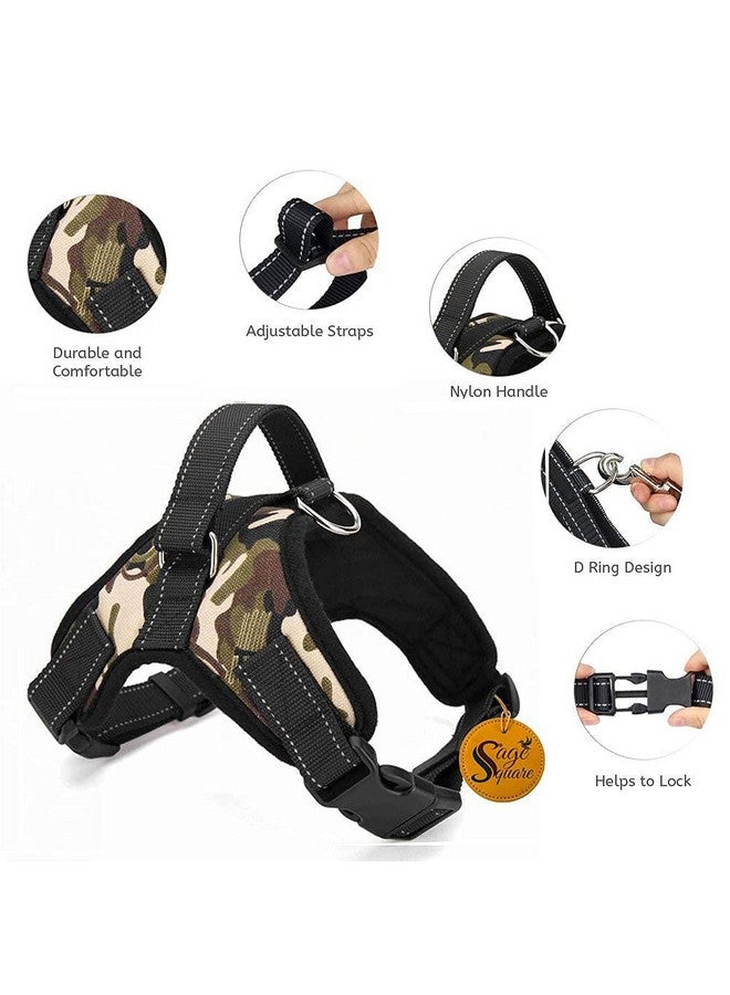 Sage Square Adjustable Cushion Padded Dog Sport Harness With Lifting Handle & Extra Comfort. (Large) - Image 3