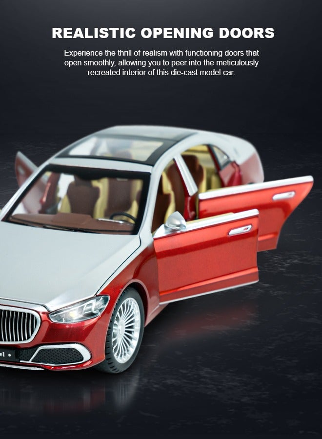 Baybee Diecast Metal 1:22 Mercedes-Benz Zinc Alloy Metal Die-cast Car Pullback Toy car with Openable Doors & Light Music Birthday Gifts for 3+ Years old Boys Kids - Image 5