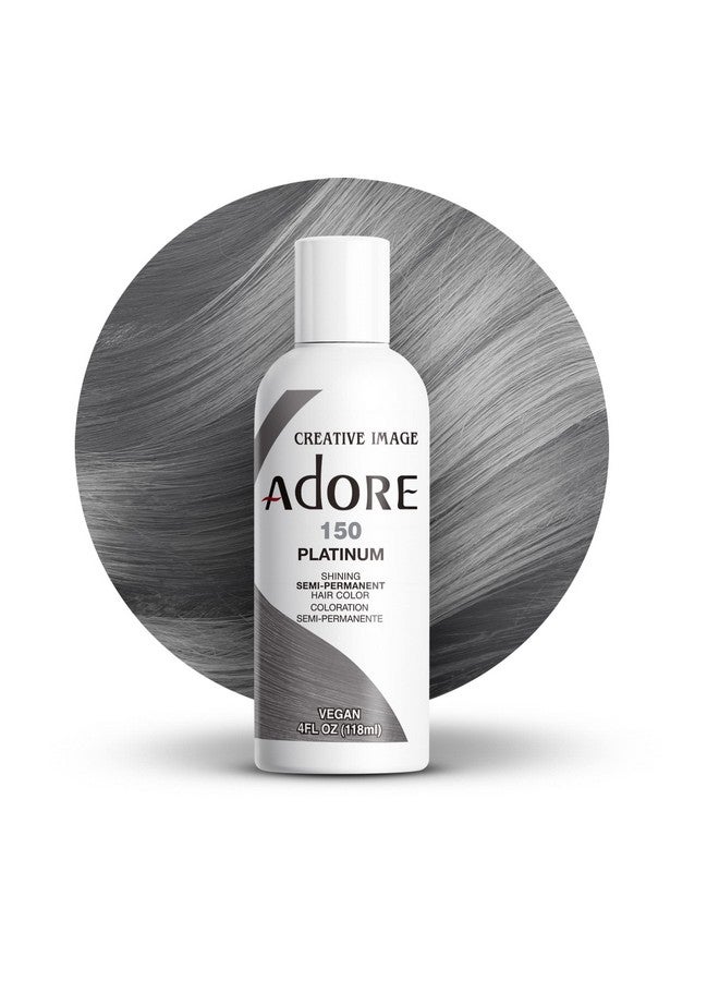 Adore Dore Semi Permanent Hair Color Vegan And Crueltyfree Hair Dye 4 Fl Oz 150 Platinum (Pack Of 1) - Image 1