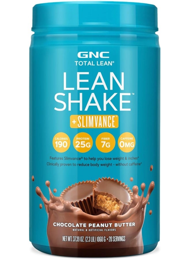 GNC Total Lean® Lean Shake™ + Slimvance® Caffeine Free - Chocolate Peanut Butter  - Image 1
