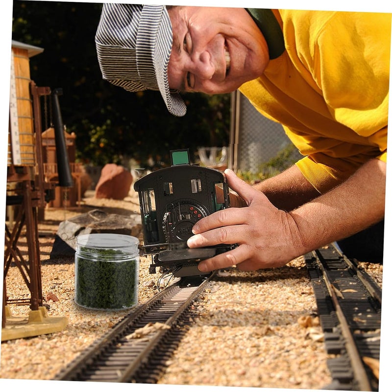 NUOBESTY Bottle Bushy Powder Model Diorama Static Grass for Miniature Scenery Train Layout Natural Look Grass for Crafting and Modeling - Image 5