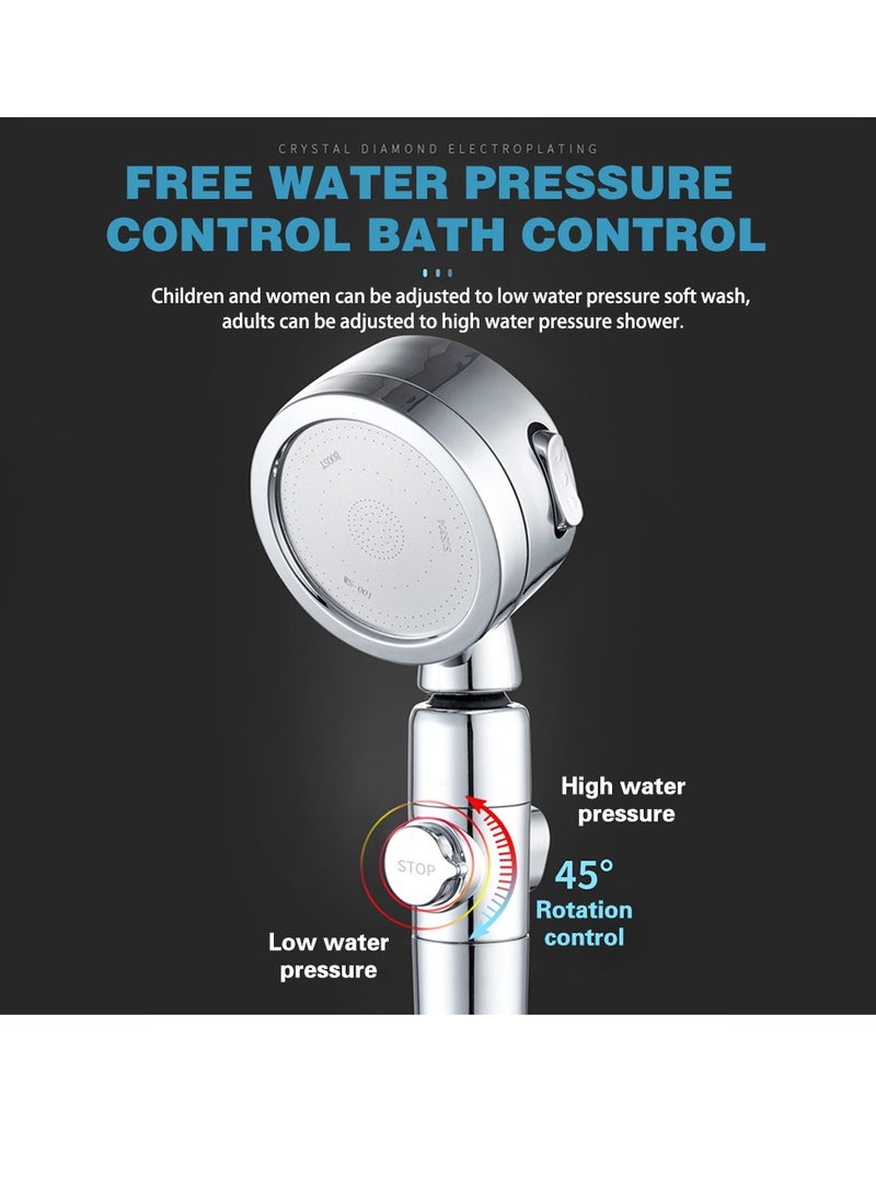 DMG TECH High Pressure Hand Shower Head, High Pressure 3 Mode Hand Shower Head with 150cm Replacement Hose/Holder and 2 Cotton Filters  - Image 3