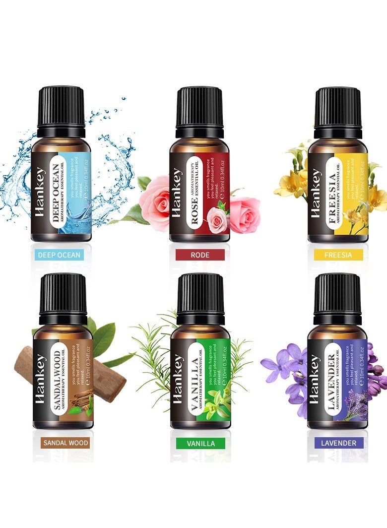 HANKEY 6-PCS Premium Aromatherapy Essential Oil Set, Plant Extract 10ml*6 - Image 4