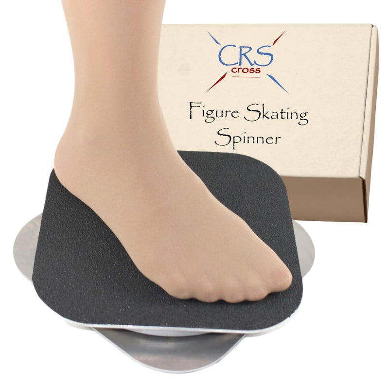 CRS Cross Figure Skating Spinner. Spinning Training Aid for Ice Skaters, Gymnastics, Dance and Ballet Pirouette. Metal Eight (8) Inch Spin Trainer. (Spinner) - Image 1