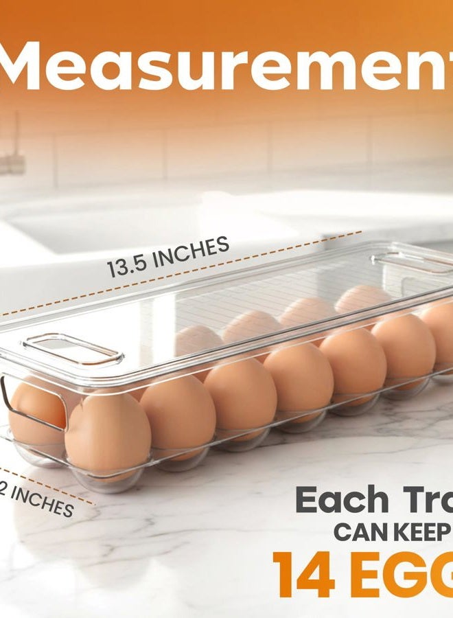 Utopia Home Egg Container for Refrigerator, Pack of 3 - Image 2