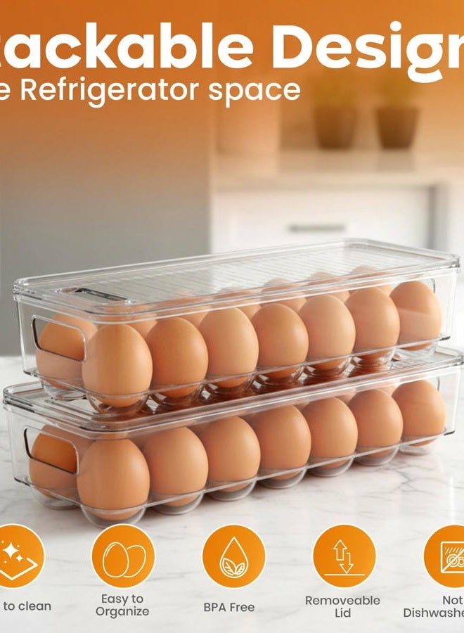 Utopia Home Egg Container for Refrigerator, Pack of 3 - Image 4